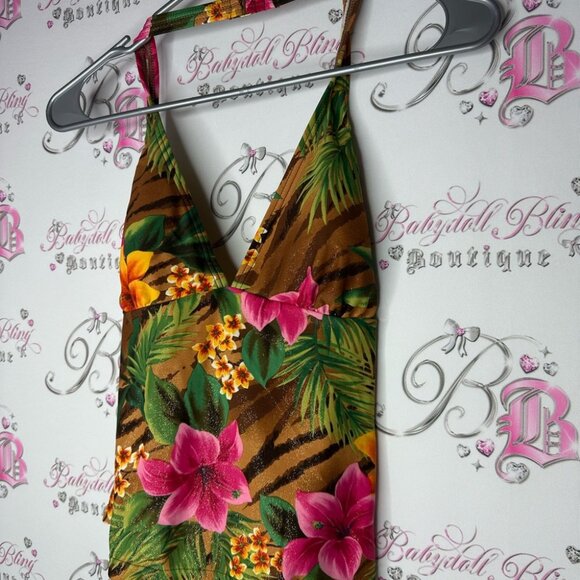 Ocean dream tankini top swim beach brand new vintage size 10 sparkly - Picture 5 of 8